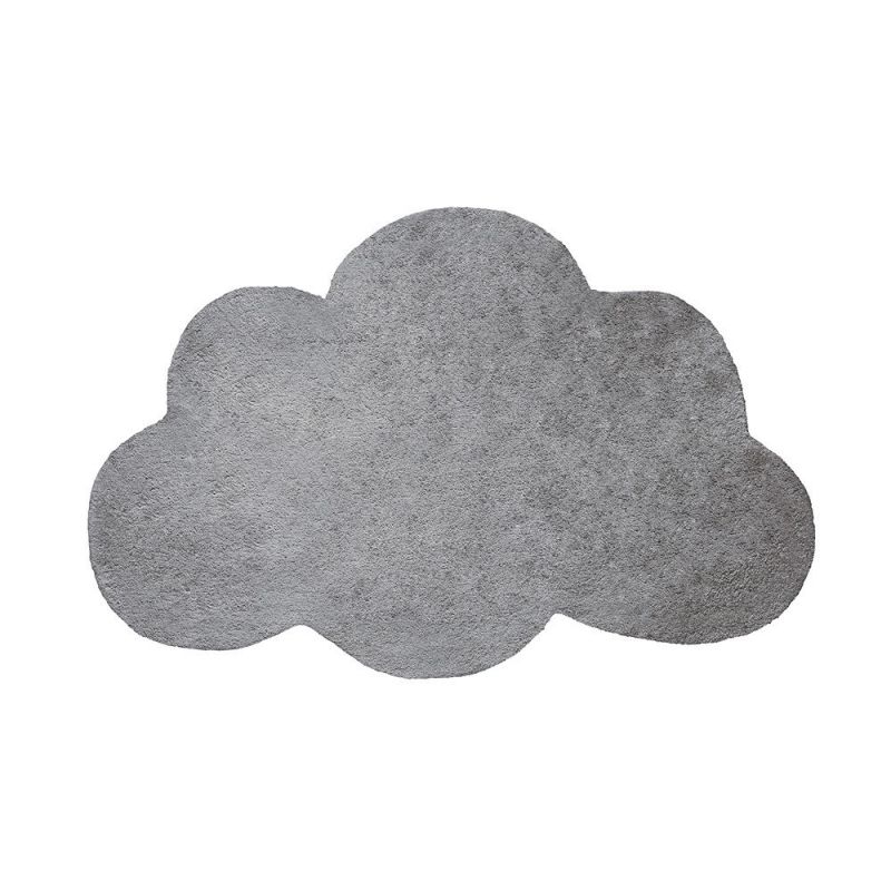 Tapis enfant nuage filigree gris lilipinso 64x100