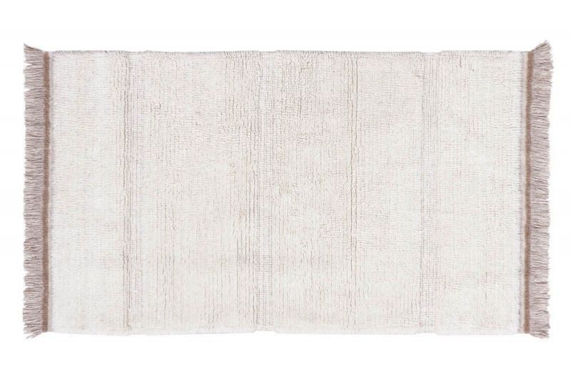 Tapis en laine lavable dunes - mouton blanc s 80 x 140