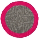 tapis enfant boules de laine neomix rose lilipinso